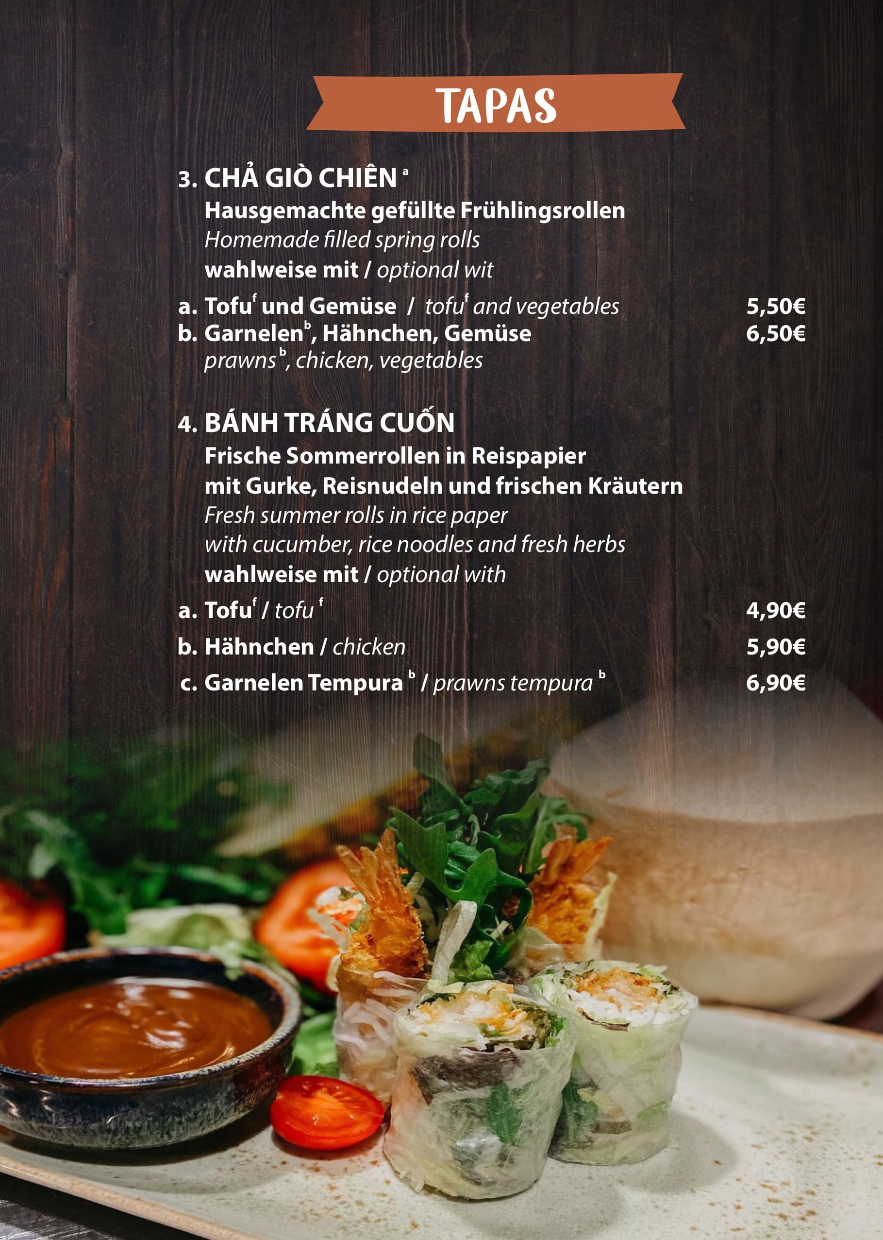 Speisekarte Viet Kitchen